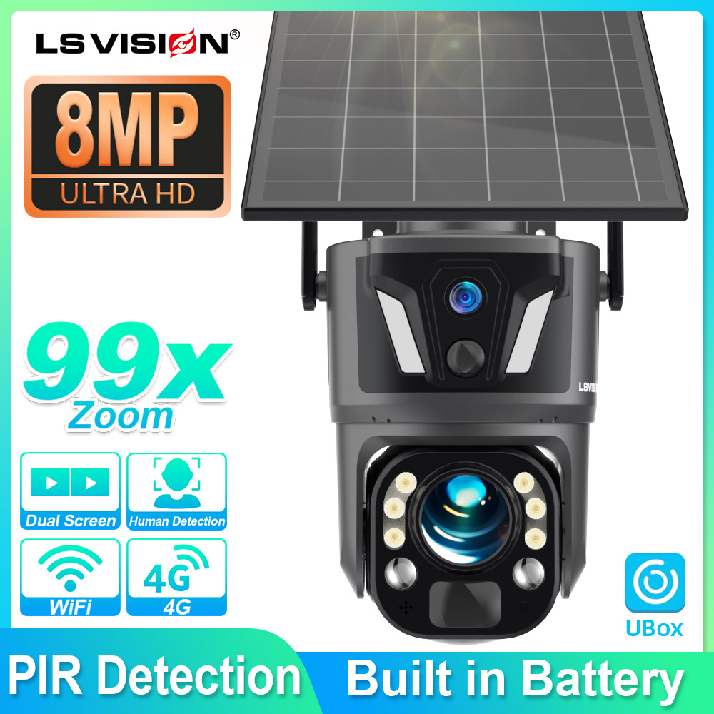 Home Security Wifi Camera - LS VISION 4K 8MP Dış Mekan