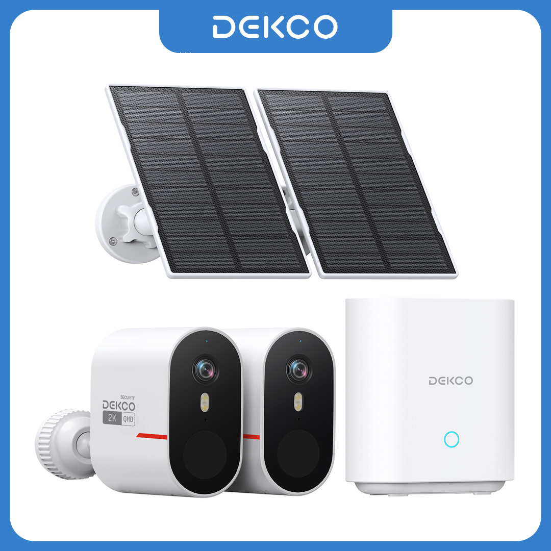 Home Security Wireless Camera - Dekco 3MP WiFi Solar Kamera Sistemi