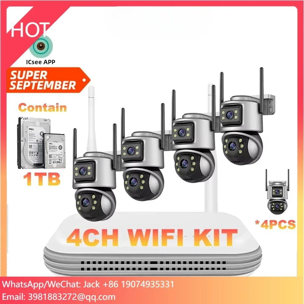 Home Security Kit With Camera - Wistino Xmeye 5mp 4 Kanallı Ev