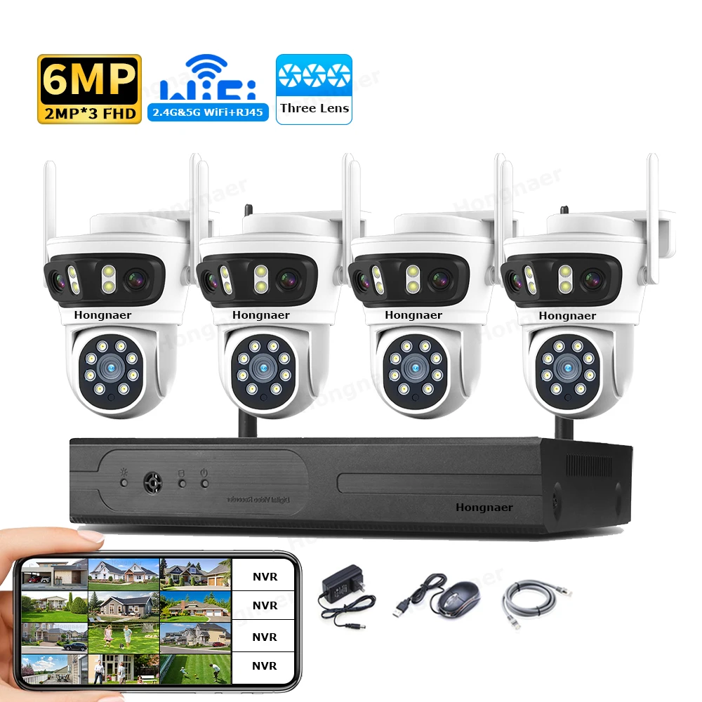 Home Security And Cameras - 2026 Hongnaer 6MP 4 Kanallı 3