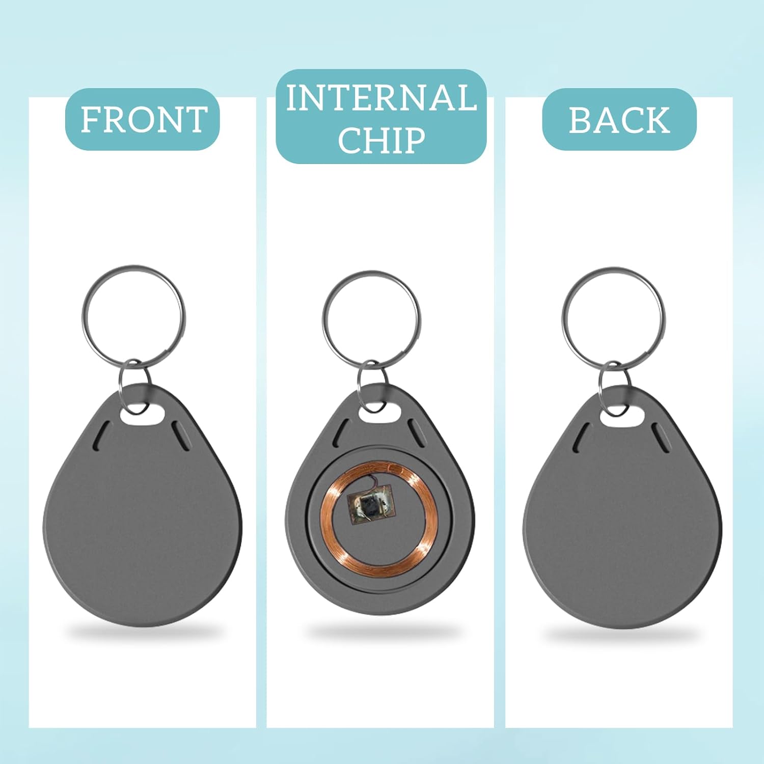 Home Security Key Fob - 100P NFC Akıllı Anahtar Etiketi Kartı,