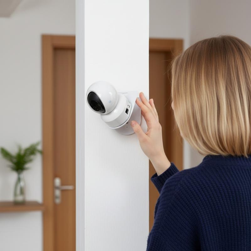 Home Security Camera Installation - Duvara Monte Edilebilir L Şekilli PTZ