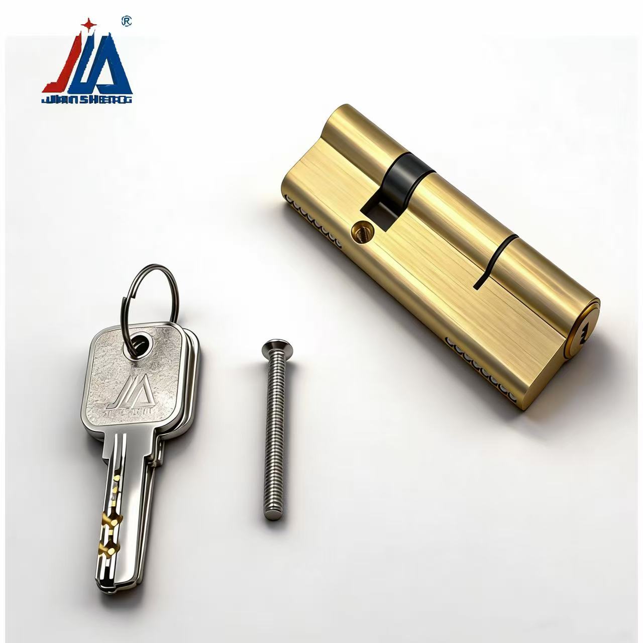 Home Security Locks For Doors - Masif Pirinç Kapı Kilidi Silindiri Anti-Pick