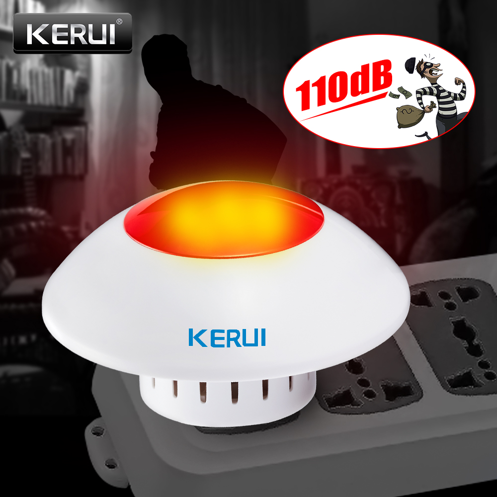 Home Security Lights - KERUI J009 Yüksek Sesle Kapalı Siren