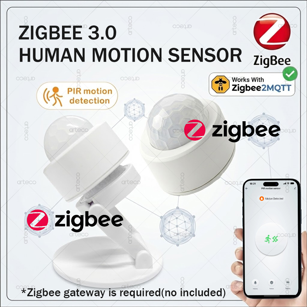 Home Security With Alarm - Zigbee 3.0 Mini PIR Hareket Sensörü