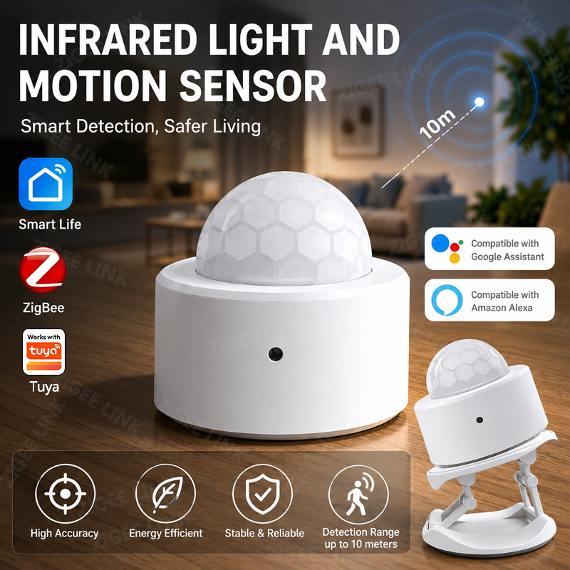 Home Security With Alarm - ZigBee 3.0 PIR Hareket Sensörü Kablosuz