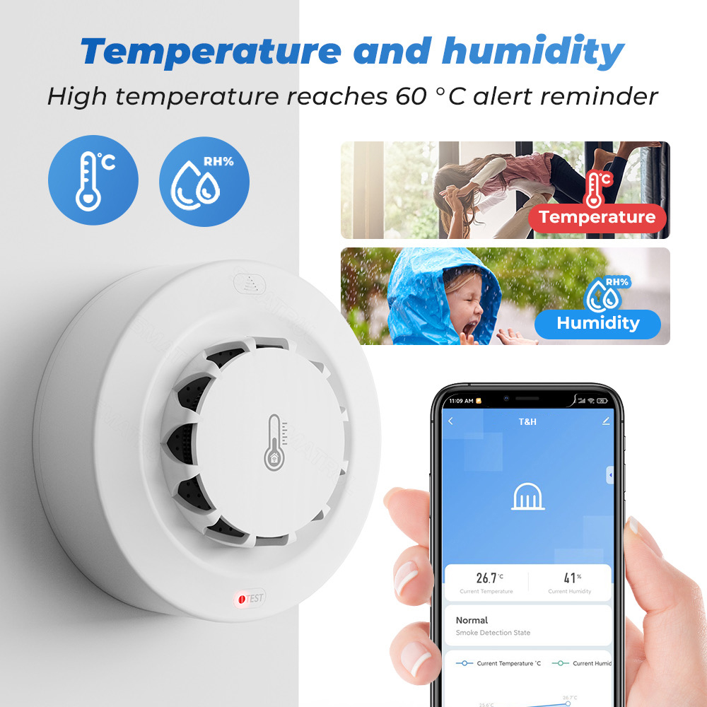 Tuya WiFi Sıcaklık ve Nem Sens - Home Security With Alarm incelemesi ve fiyatı