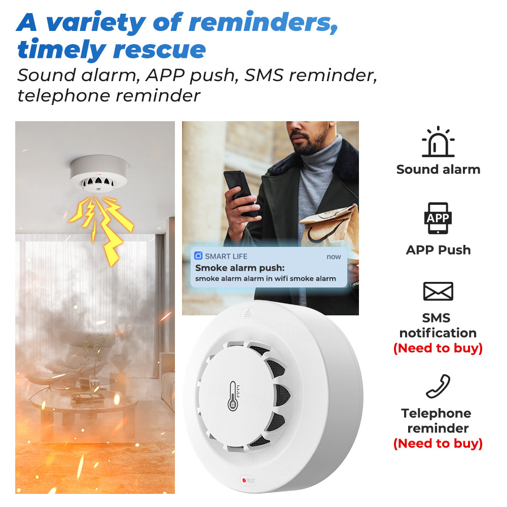 Tuya WiFi Sıcaklık ve Nem Sens - Home Security With Alarm incelemesi ve fiyatı