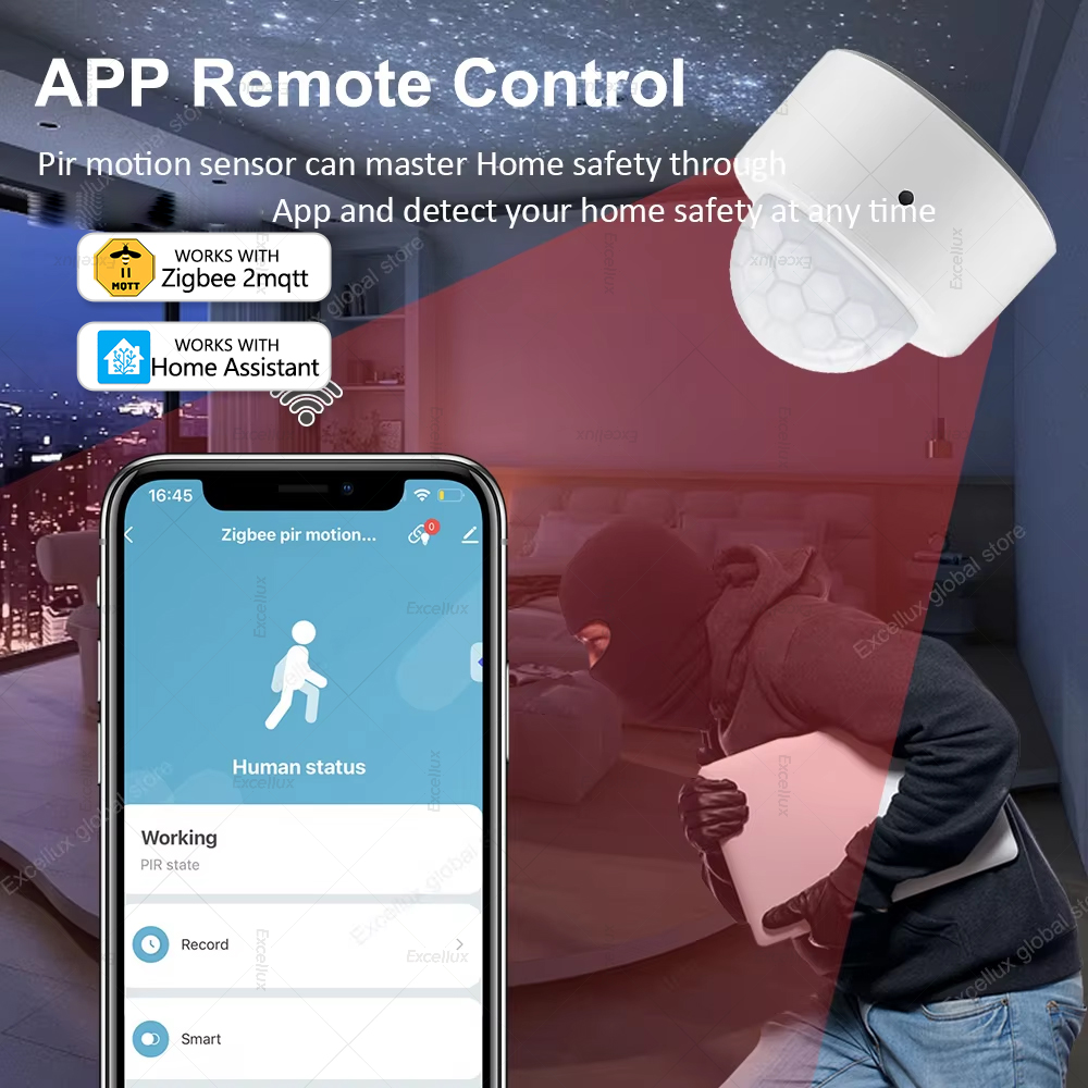 ZigBee PIR Hareket Sensörü Min - Home Security With Alarm incelemesi ve fiyatı