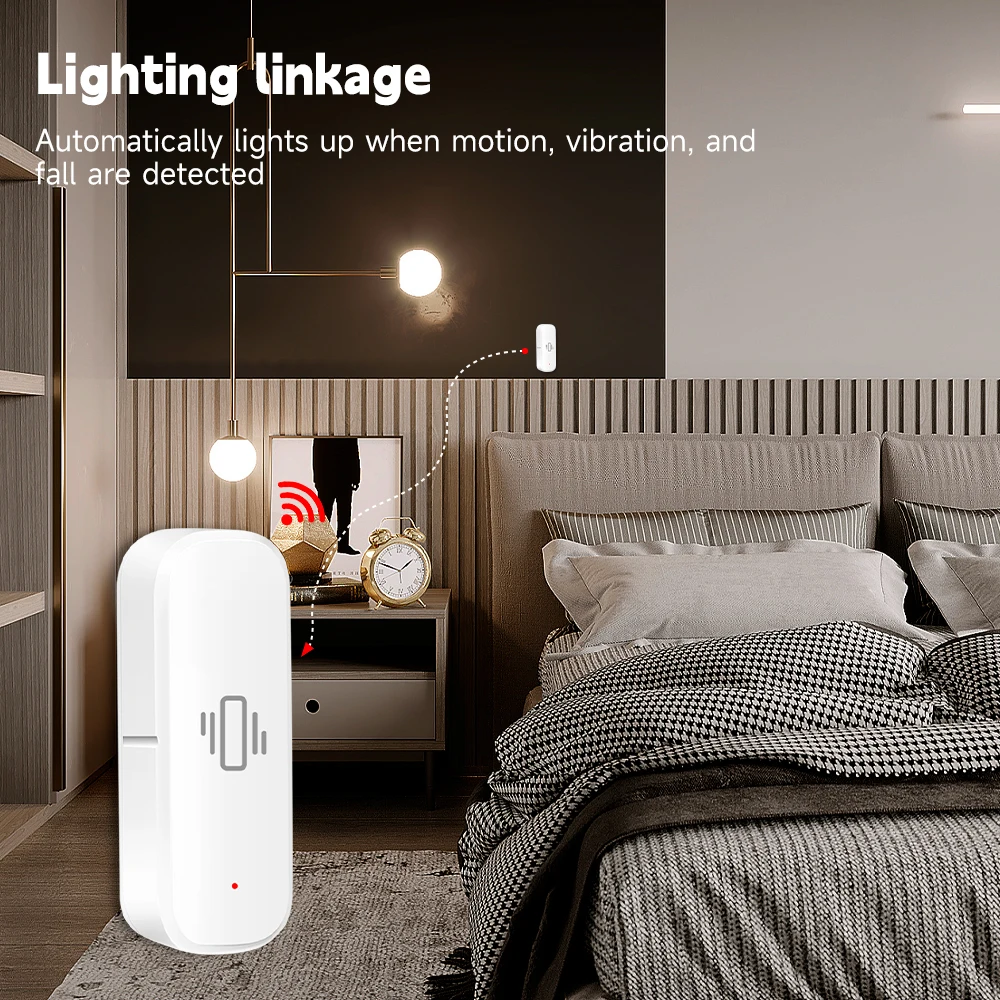 WiFi/Zigbee Akıllı Titreşim Se - Home Security With Alarm incelemesi ve fiyatı