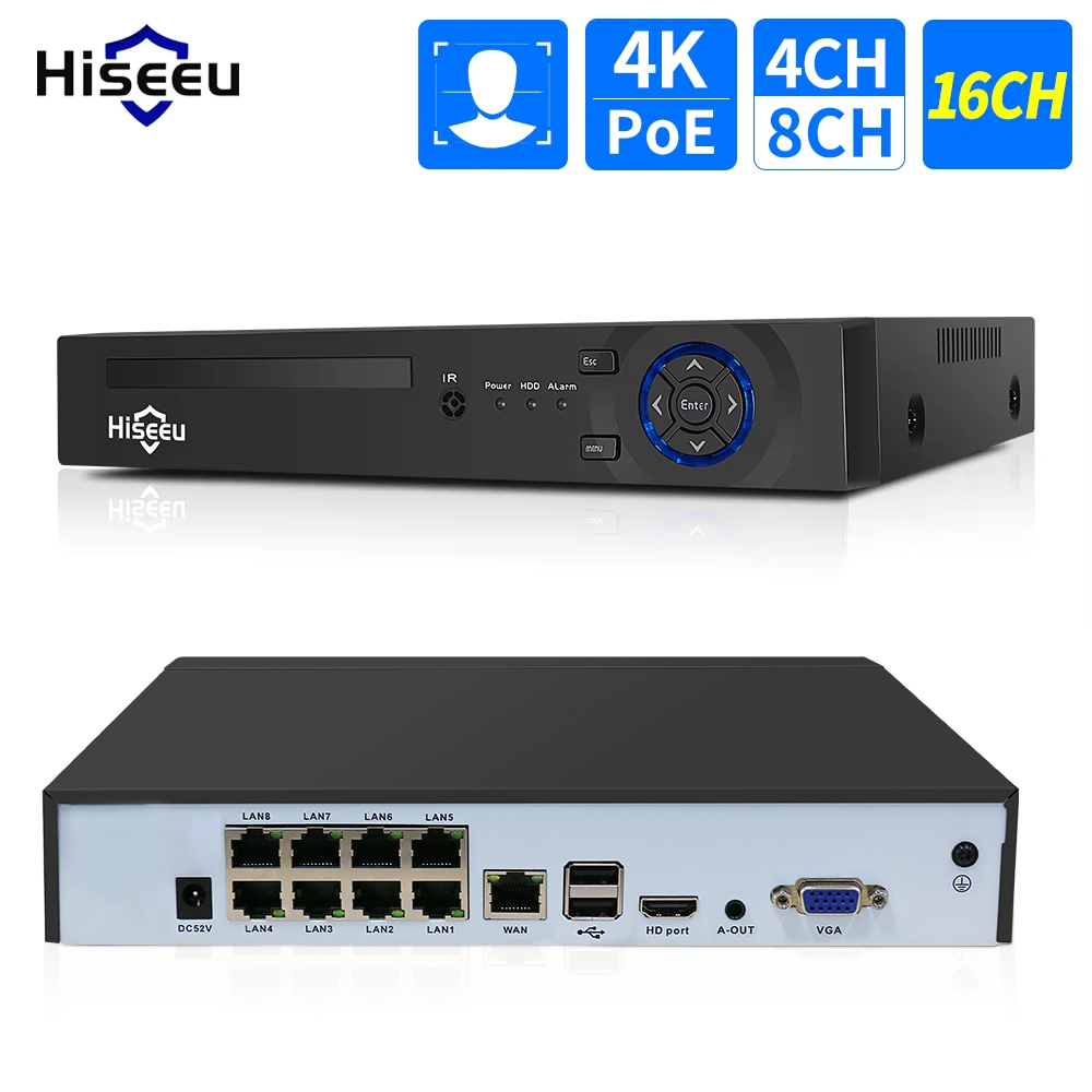 Hiseeu 4CH 10CH 16CH 4K 8MP 5M - Home Security And Cameras incelemesi ve fiyatı
