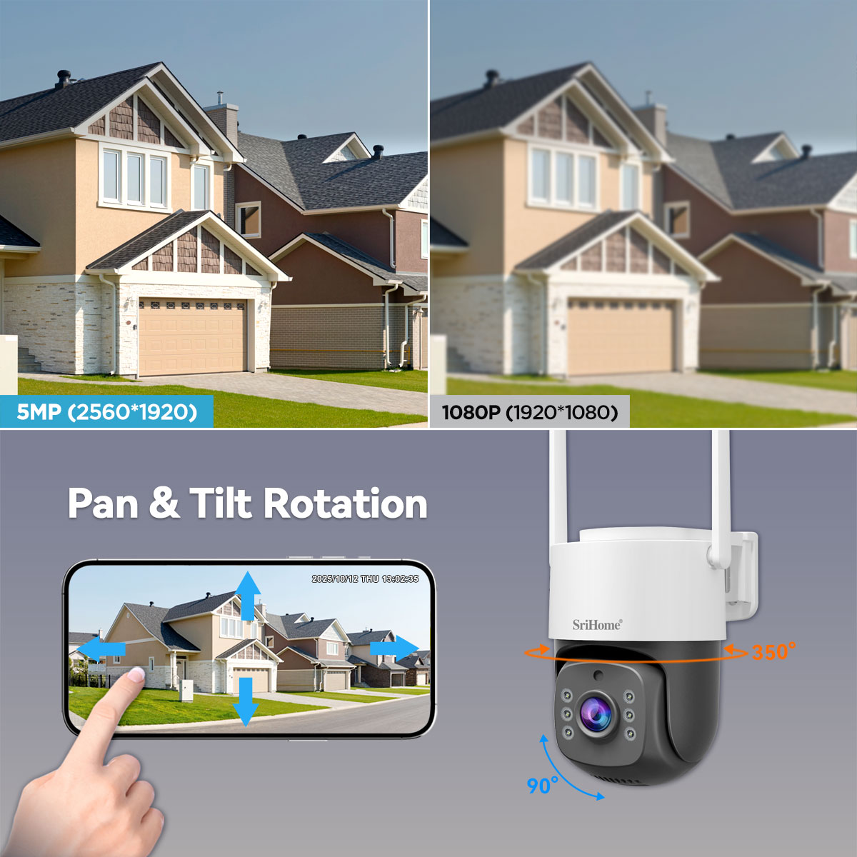 Srihome NVS012-IPC056 5MP IP K - Home Security Kit With Camera incelemesi ve fiyatı
