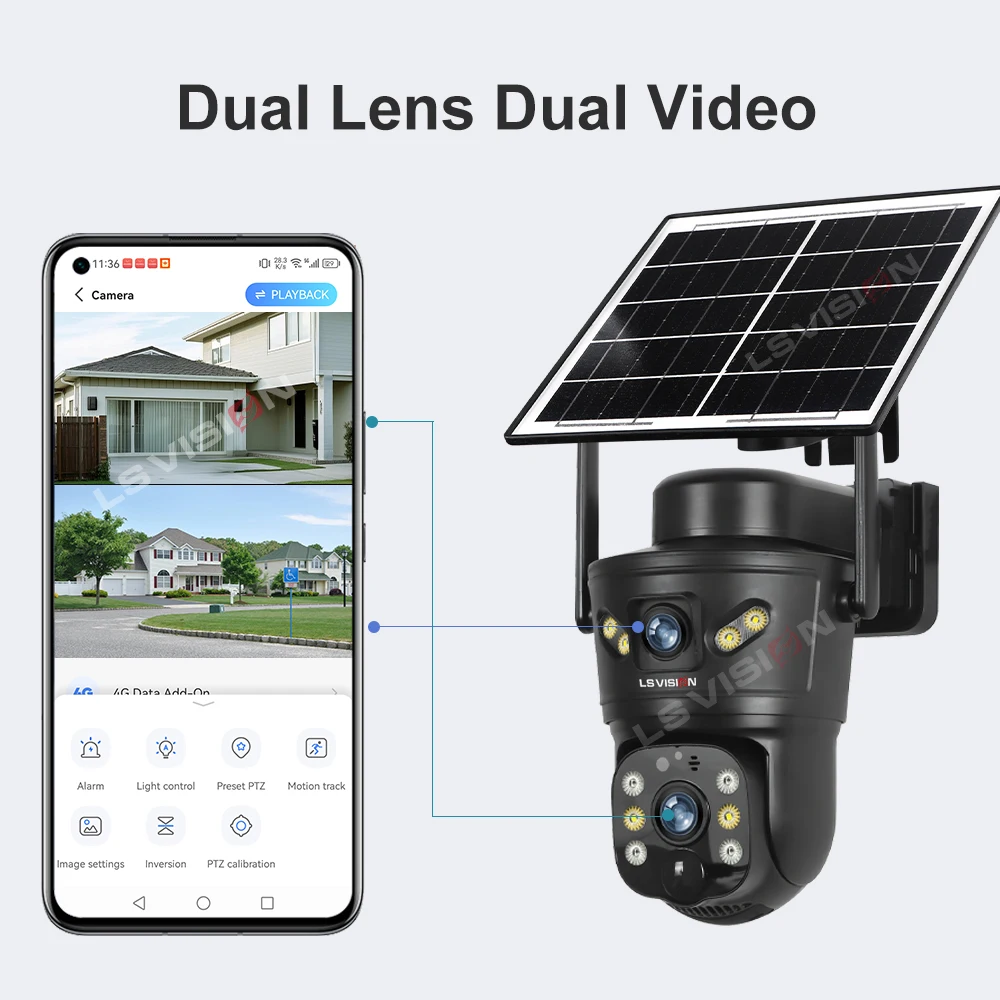 LS VISION 8MP 4G Güneş Kameras - Home Security Wifi Camera incelemesi ve fiyatı