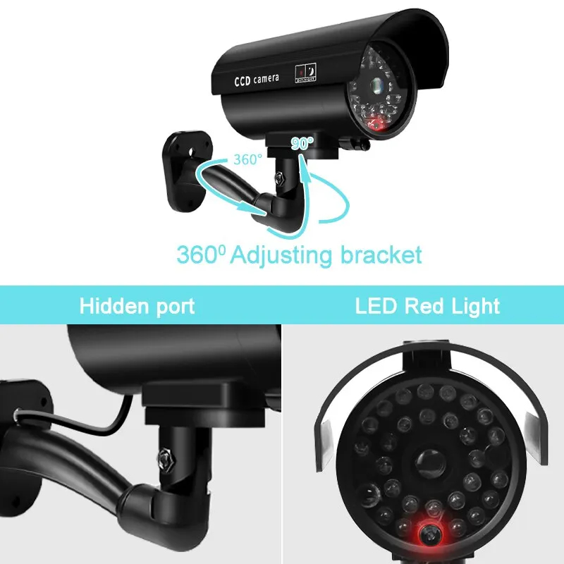 1PC Sahte Güvenlik Kamerası Su - Home Security Lights incelemesi ve fiyatı