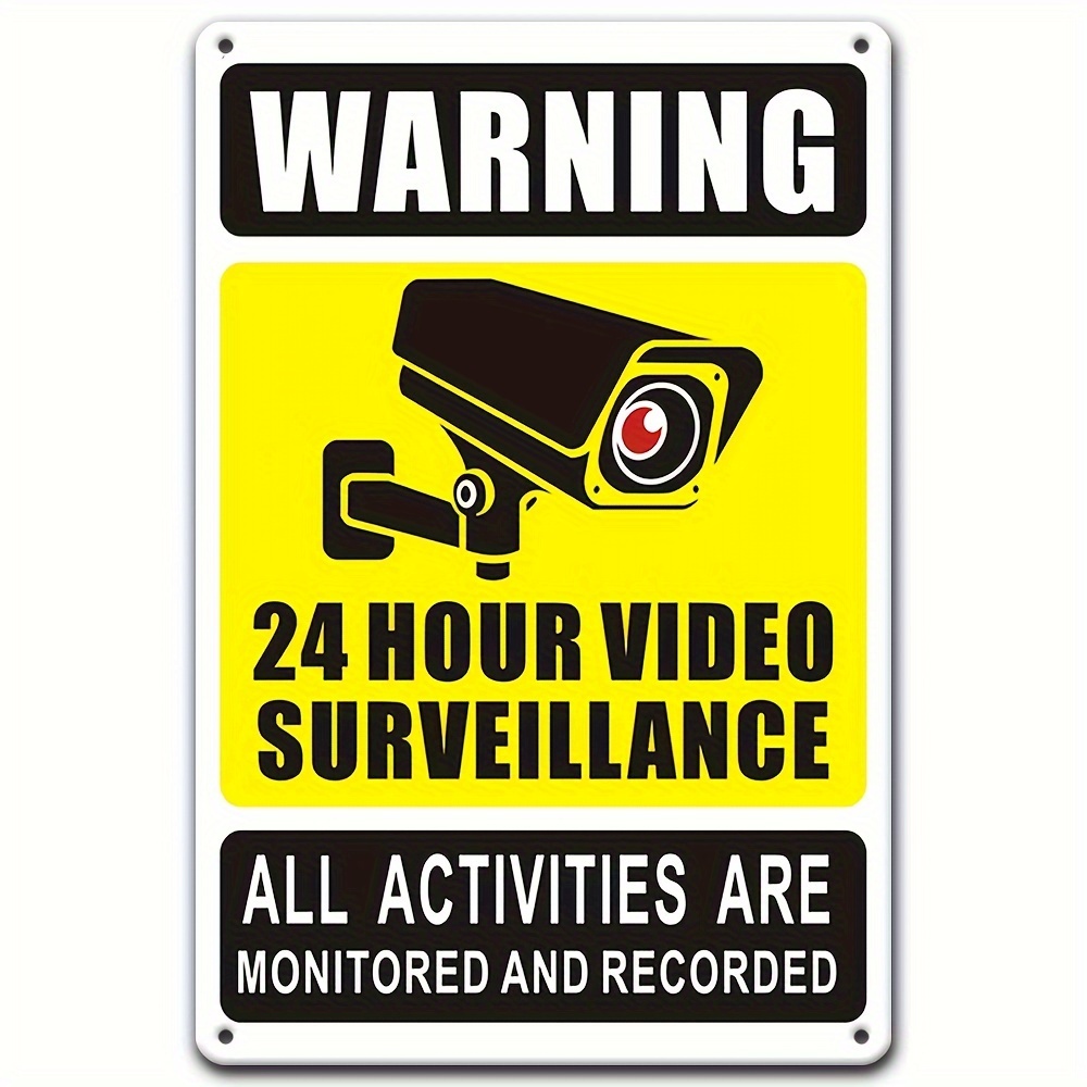 7/24 Video Gözetim Uyarı Levha - Home Security Camera Installation incelemesi ve fiyatı