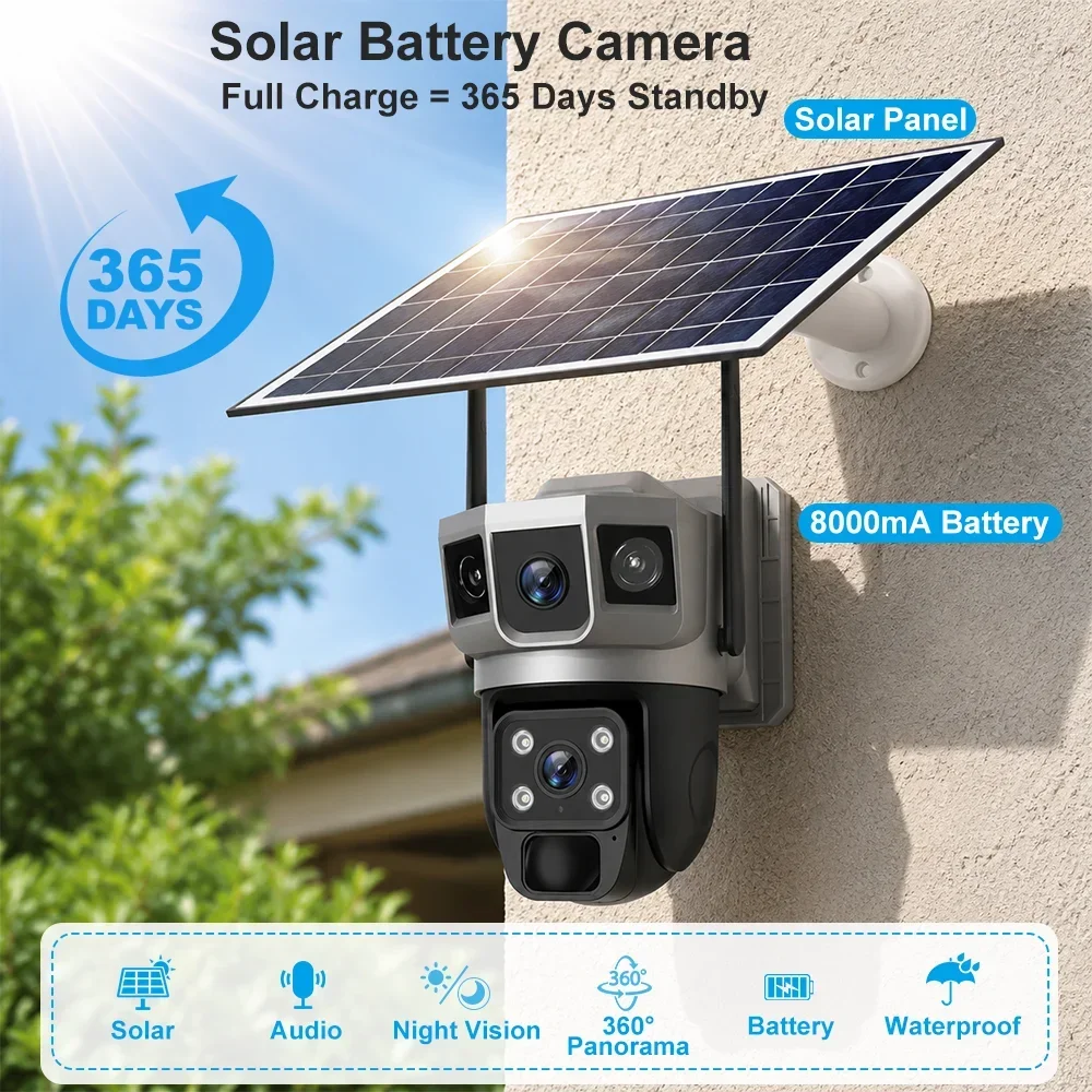 V380 4K 3 Ekranlı 4G Kamera Gü - Home Security Camera Installation incelemesi ve fiyatı