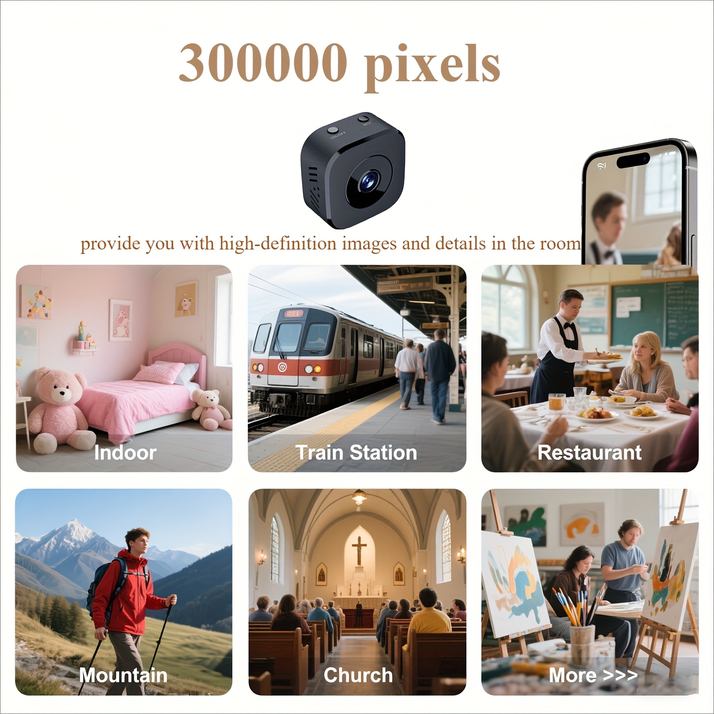 1080P HD Mini WiFi Kamera Kapa - Home Security And Cameras incelemesi ve fiyatı