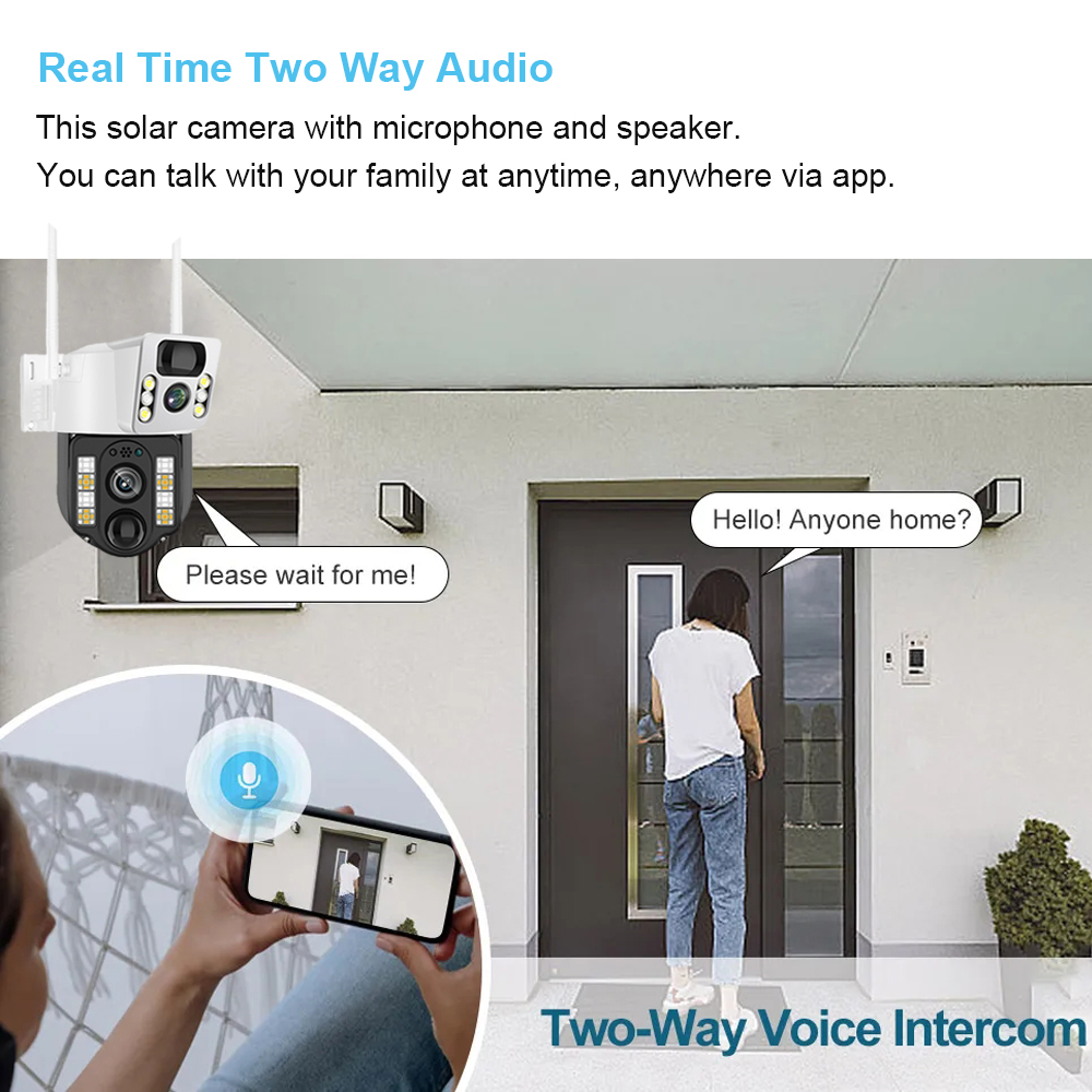 WiFi/4G güneş kamera IP CCTV g - Home Security Camera Installation incelemesi ve fiyatı