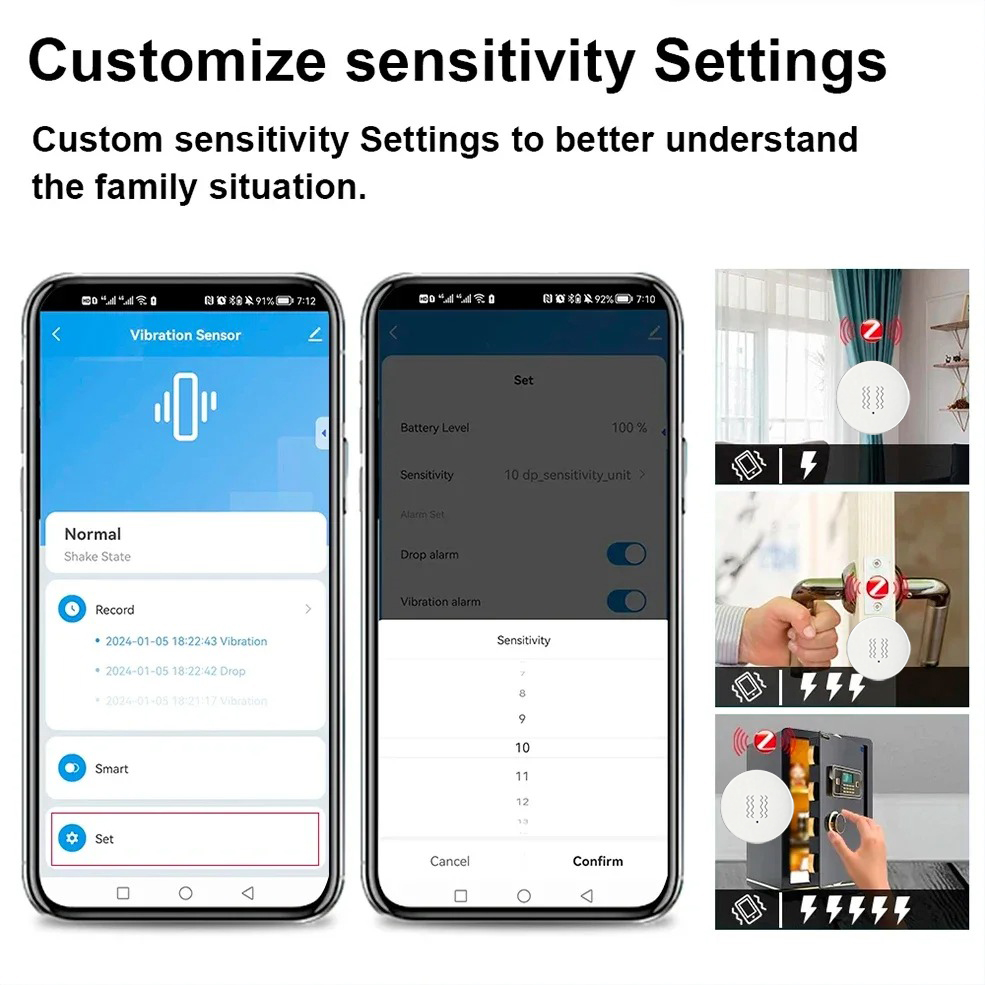 Tuya Zigbee Akıllı Titreşim Se - Home Security With Alarm incelemesi ve fiyatı