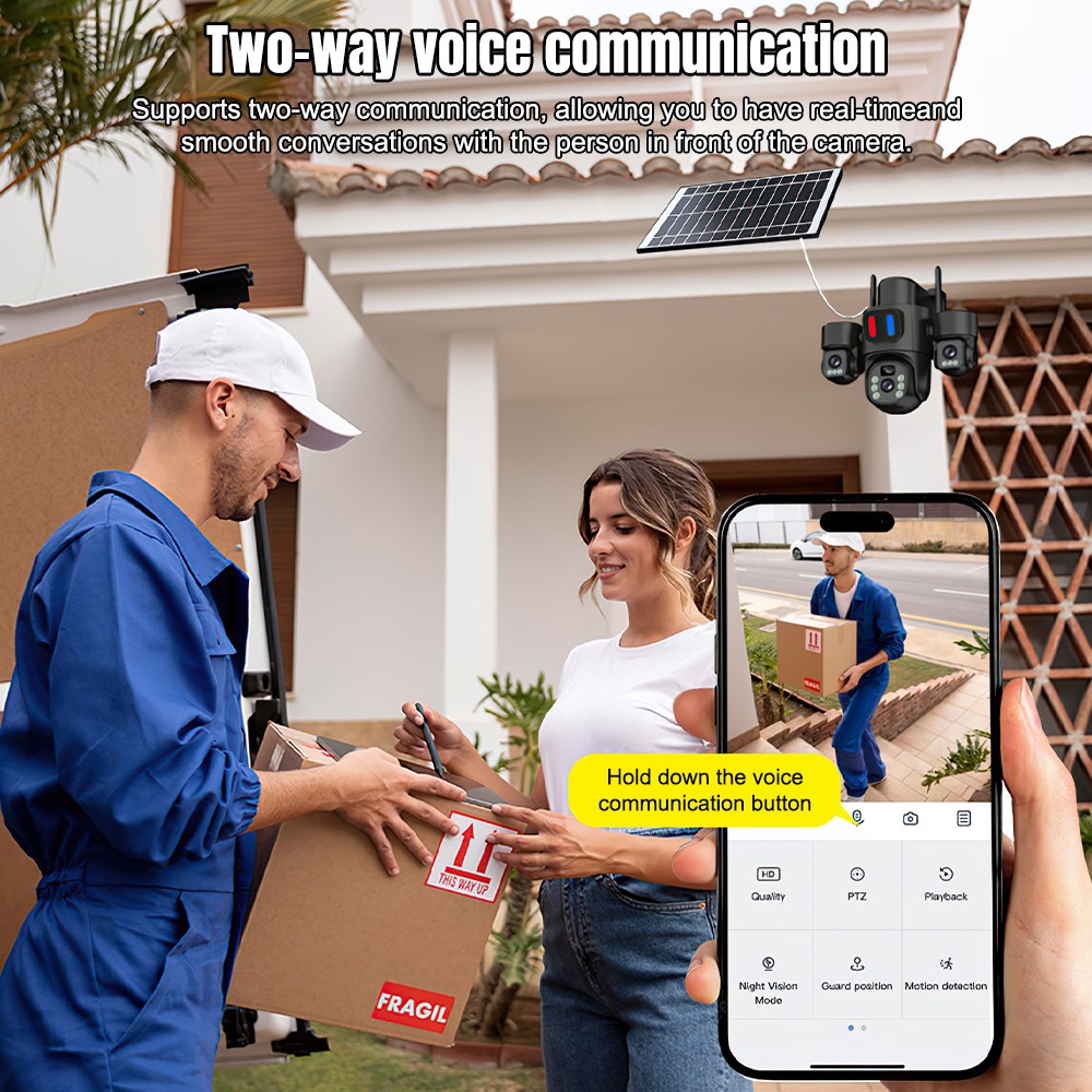 Güneş Enerjili WiFi PTZ Kamera - Home Security Wireless Camera incelemesi ve fiyatı