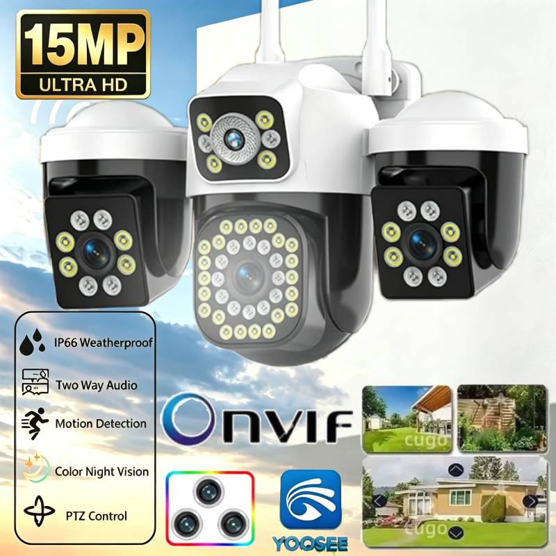 15MP Üçlü Lensler Üçlü Ekranla - Home Security Tech incelemesi ve fiyatı