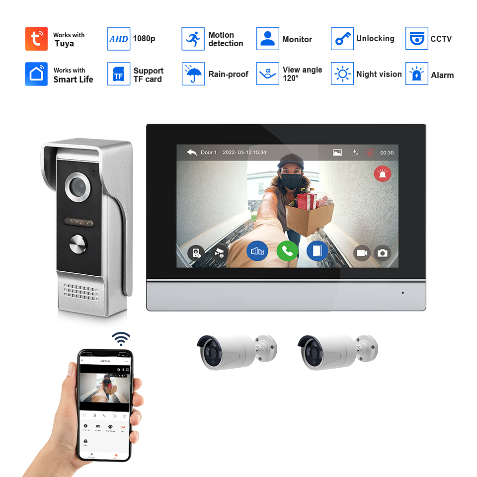7 inç IPS Ekran 2MP Tuya Uzakt - Home Security Camera Installation incelemesi ve fiyatı