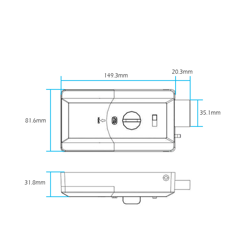 Su geçirmez akıllı kapı jant k - Home Security Locks For Doors incelemesi ve fiyatı