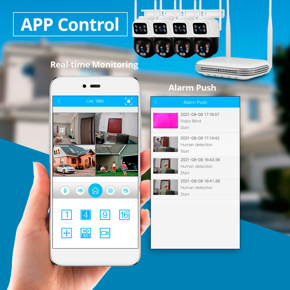KERUI 2K 4MP Açık Full HD Güve - Home Security Panel incelemesi ve fiyatı